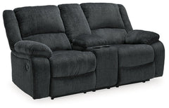 Draycoll Reclining Loveseat with Console - MyWaynesHome #