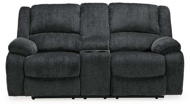 Draycoll Reclining Loveseat with Console - MyWaynesHome #