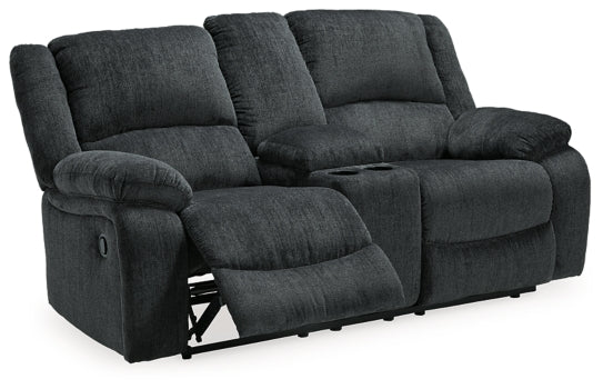 Draycoll Reclining Loveseat with Console - MyWaynesHome #