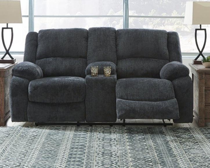 Draycoll Reclining Loveseat with Console - MyWaynesHome #