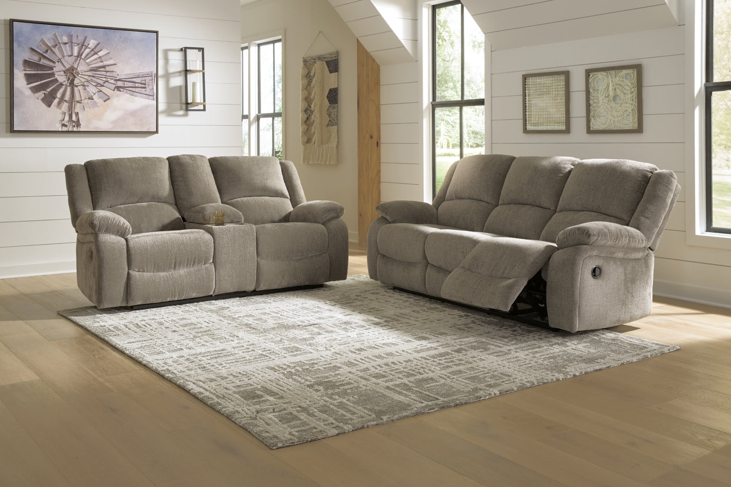 Draycoll Reclining Sofa and Loveseat - MyWaynesHome #