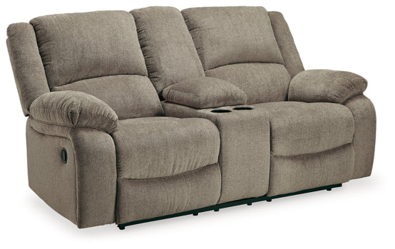 Draycoll Reclining Loveseat with Console - MyWaynesHome #