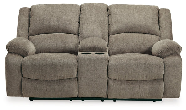 Draycoll Reclining Loveseat with Console - MyWaynesHome #