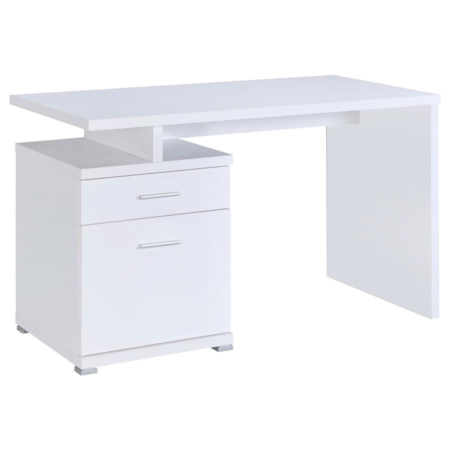 Irving White Computer Desk - MyWaynesHome #