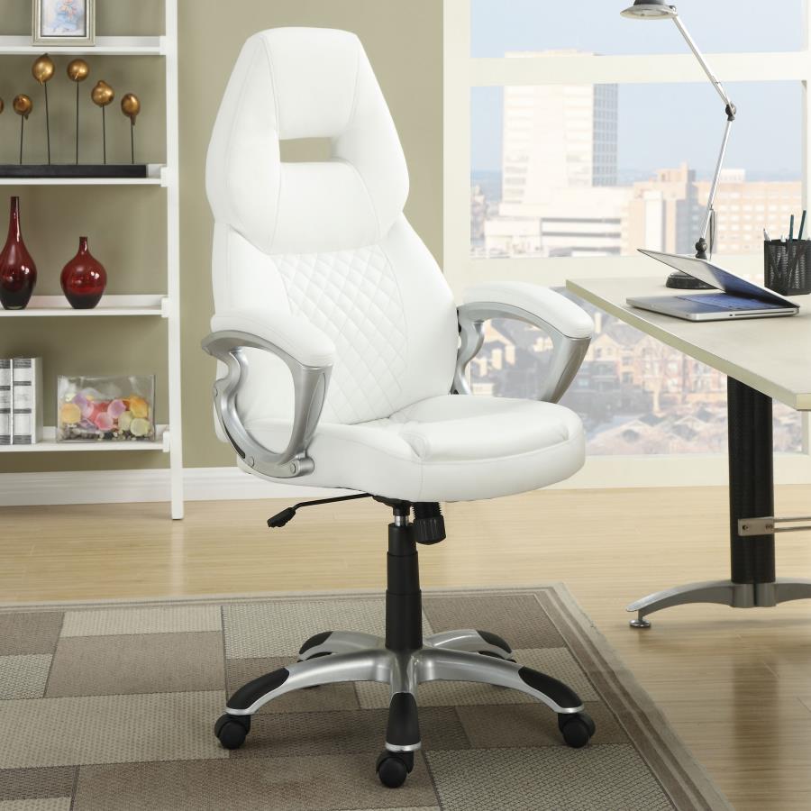 Bruce White Office Chair - MyWaynesHome #