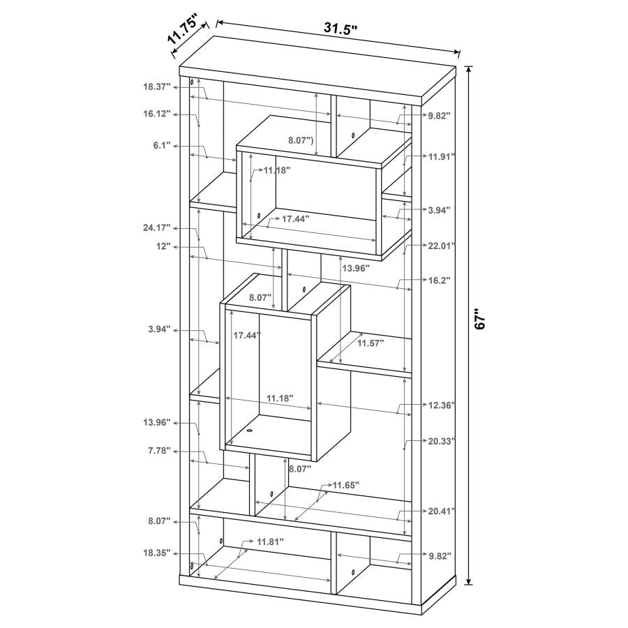Linbrook Black Bookcase - MyWaynesHome #