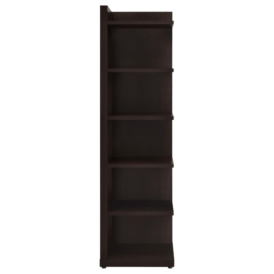 Pinckard Brown Corner Bookcase - MyWaynesHome #