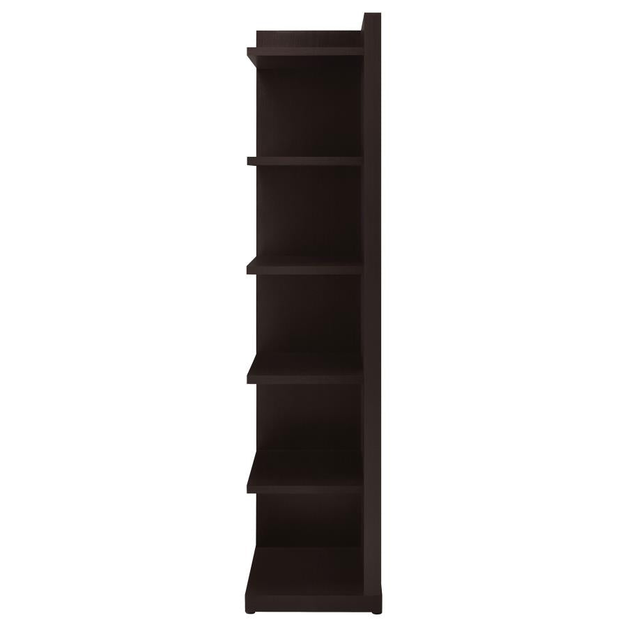 Pinckard Brown Corner Bookcase - MyWaynesHome #