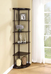 Bonwick Brown Corner Bookcase - MyWaynesHome #