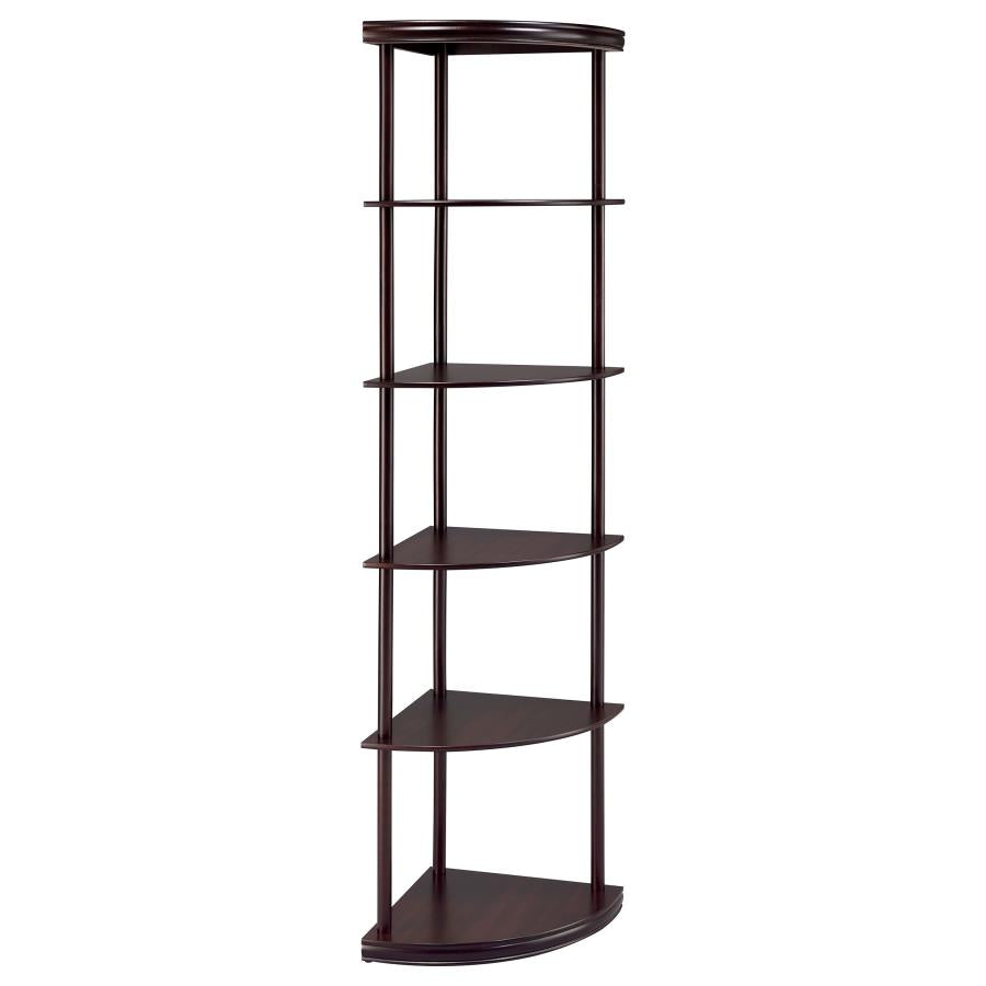 Bonwick Brown Corner Bookcase - MyWaynesHome #