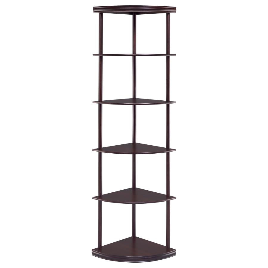 Bonwick Brown Corner Bookcase - MyWaynesHome #