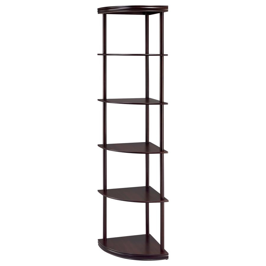 Bonwick Brown Corner Bookcase - MyWaynesHome #