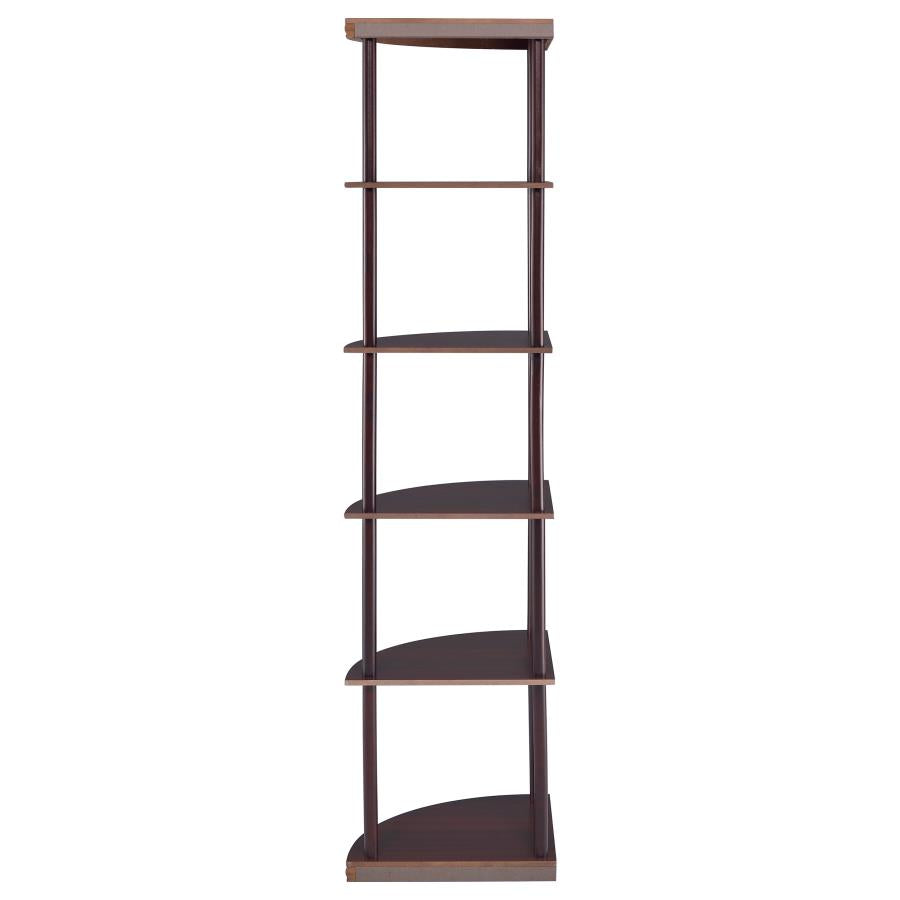 Bonwick Brown Corner Bookcase - MyWaynesHome #