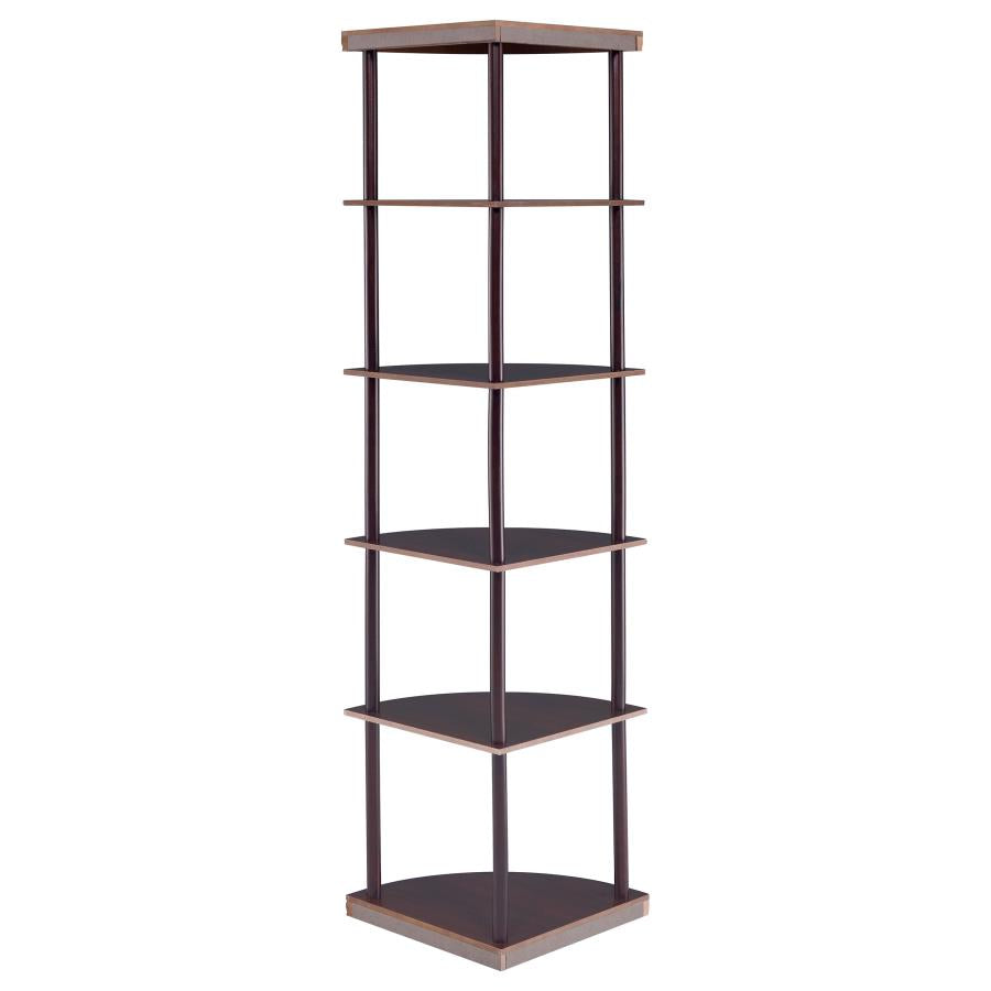 Bonwick Brown Corner Bookcase - MyWaynesHome #