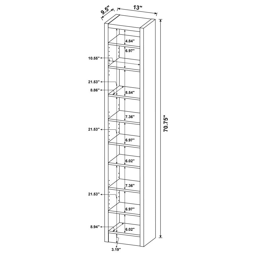 Eliam Brown Bookcase - MyWaynesHome #