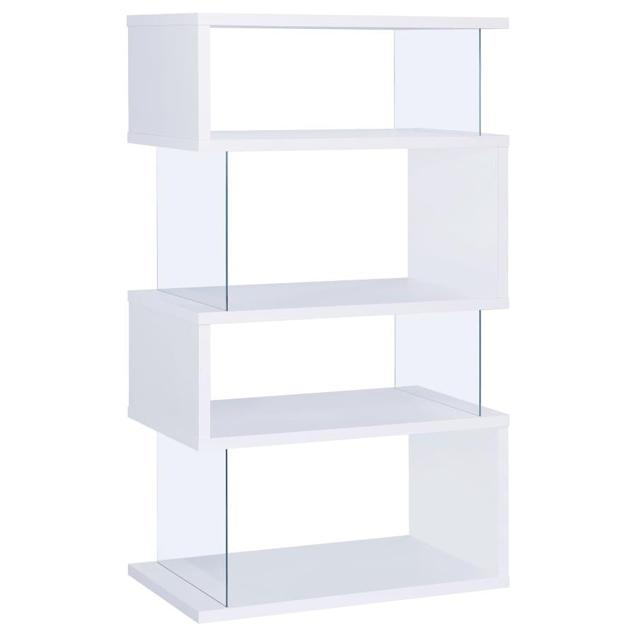 Emelle White Bookcase - MyWaynesHome #
