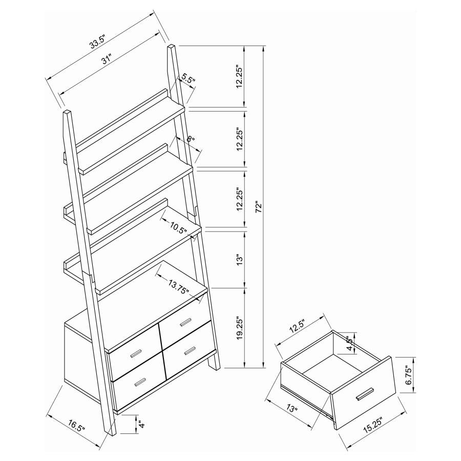 Colella Brown Bookcase - MyWaynesHome #