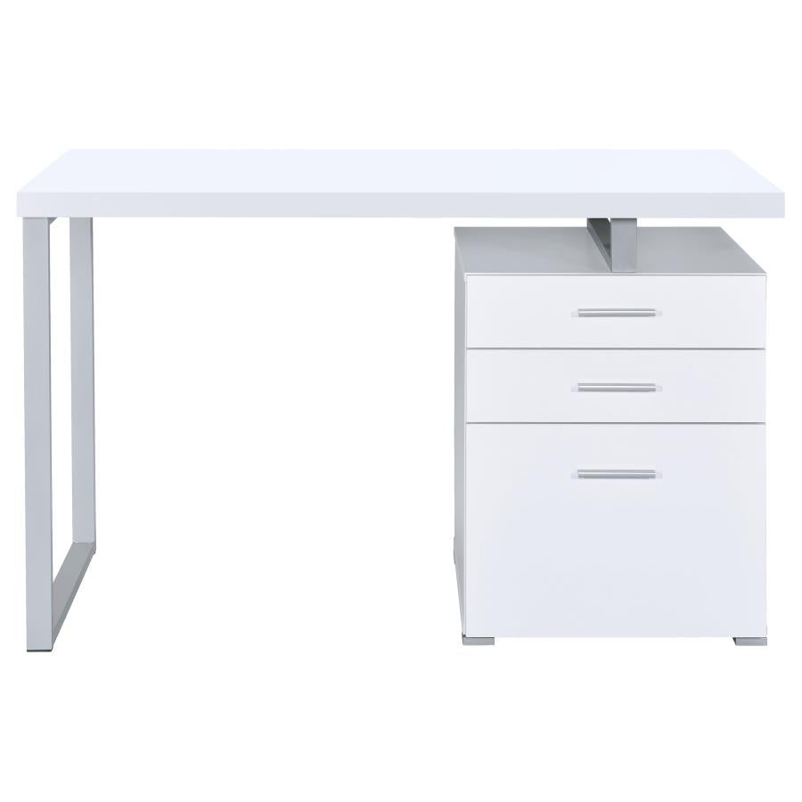 Brennan White Computer Desk - MyWaynesHome #