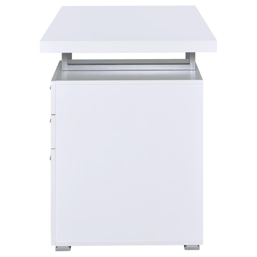 Brennan White Computer Desk - MyWaynesHome #