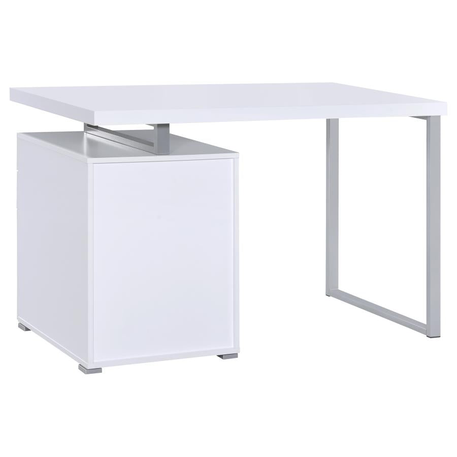 Brennan White Computer Desk - MyWaynesHome #
