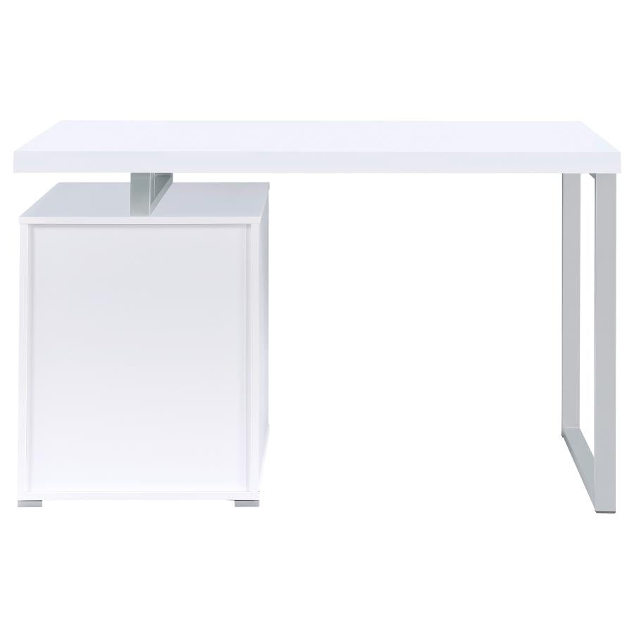 Brennan White Computer Desk - MyWaynesHome #