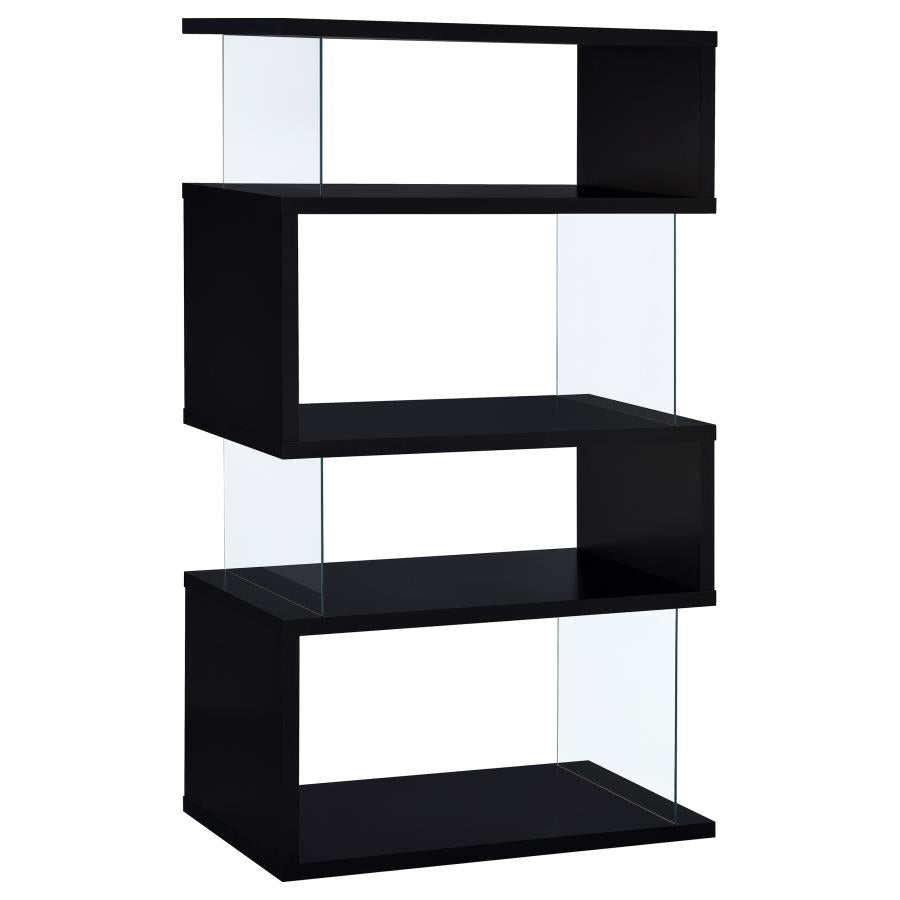 Emelle Black Bookcase - MyWaynesHome #