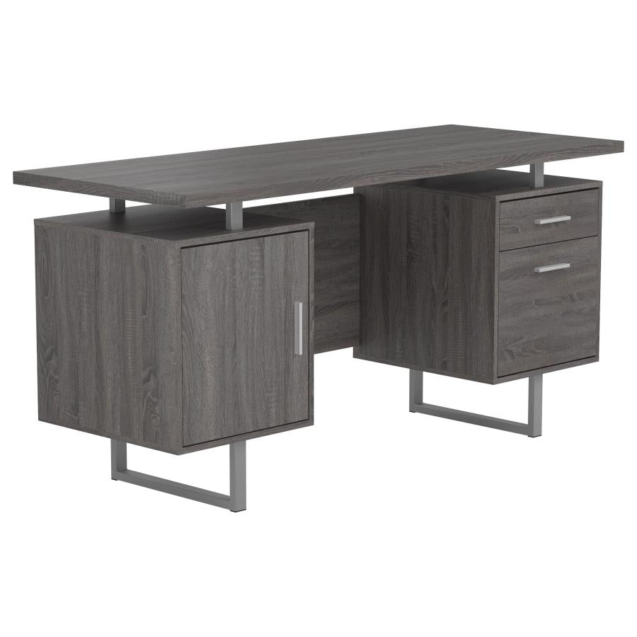 Lawtey Grey Computer Desk - MyWaynesHome #