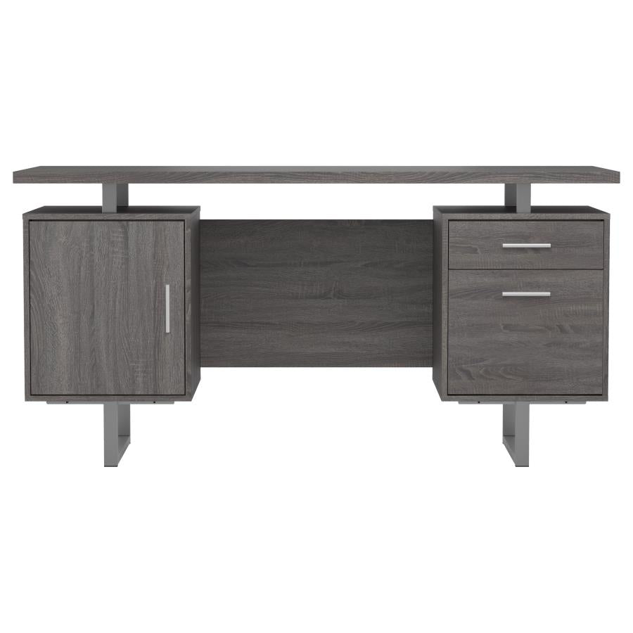 Lawtey Grey Computer Desk - MyWaynesHome #