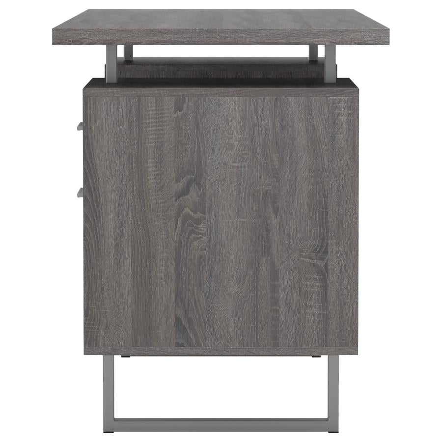 Lawtey Grey Computer Desk - MyWaynesHome #