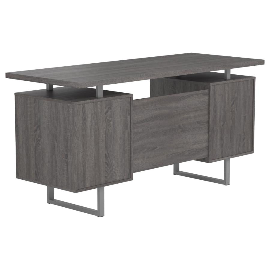 Lawtey Grey Computer Desk - MyWaynesHome #