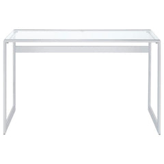 Hartford Silver Writing Desk - MyWaynesHome #