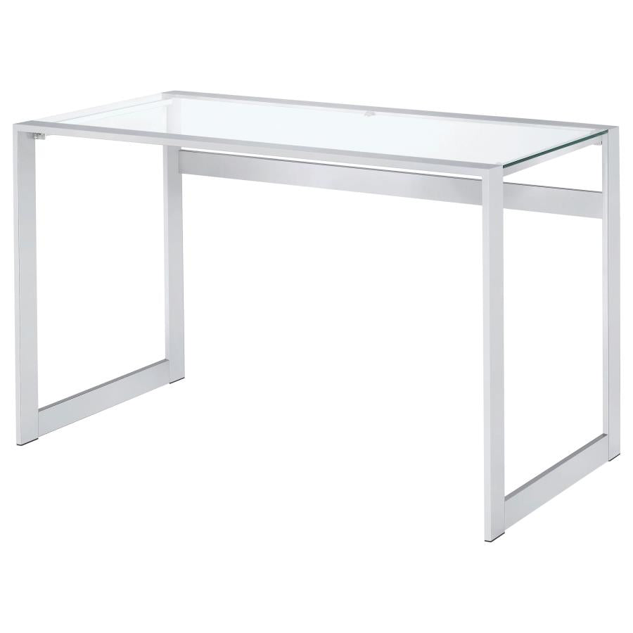 Hartford Silver Writing Desk - MyWaynesHome #