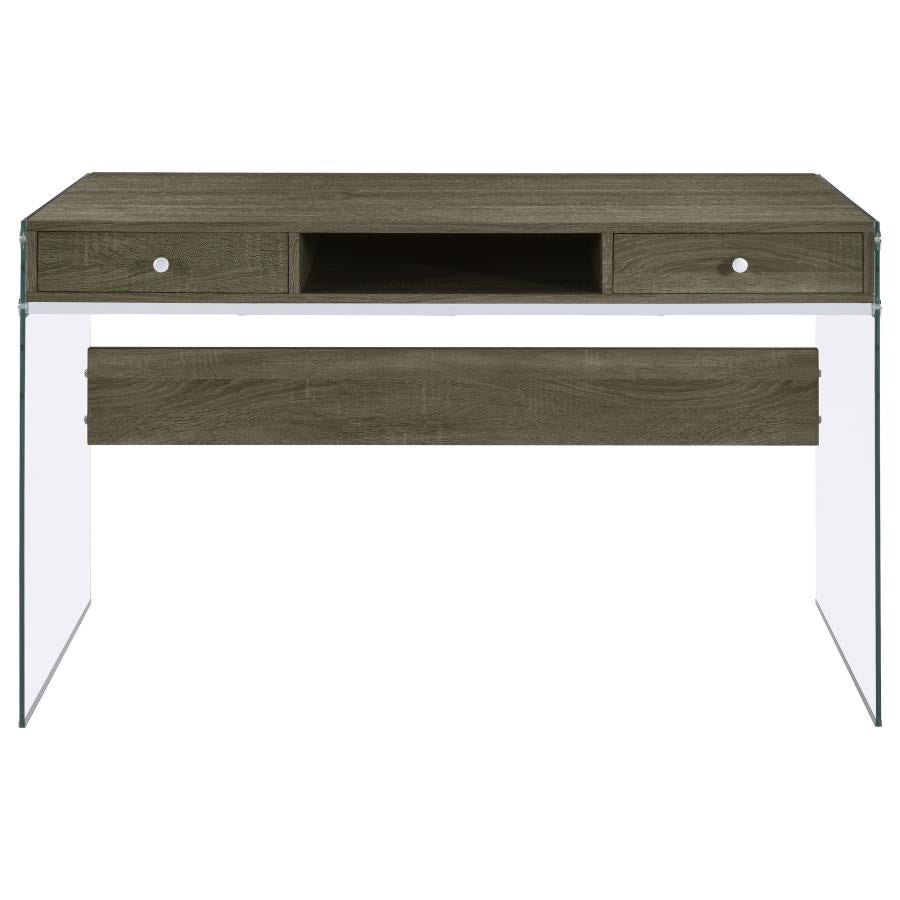 Dobrev Grey Writing Desk - MyWaynesHome #
