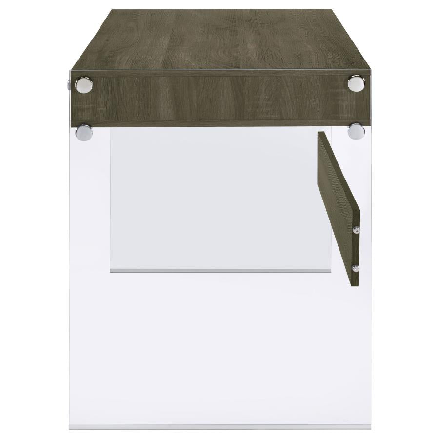 Dobrev Grey Writing Desk - MyWaynesHome #