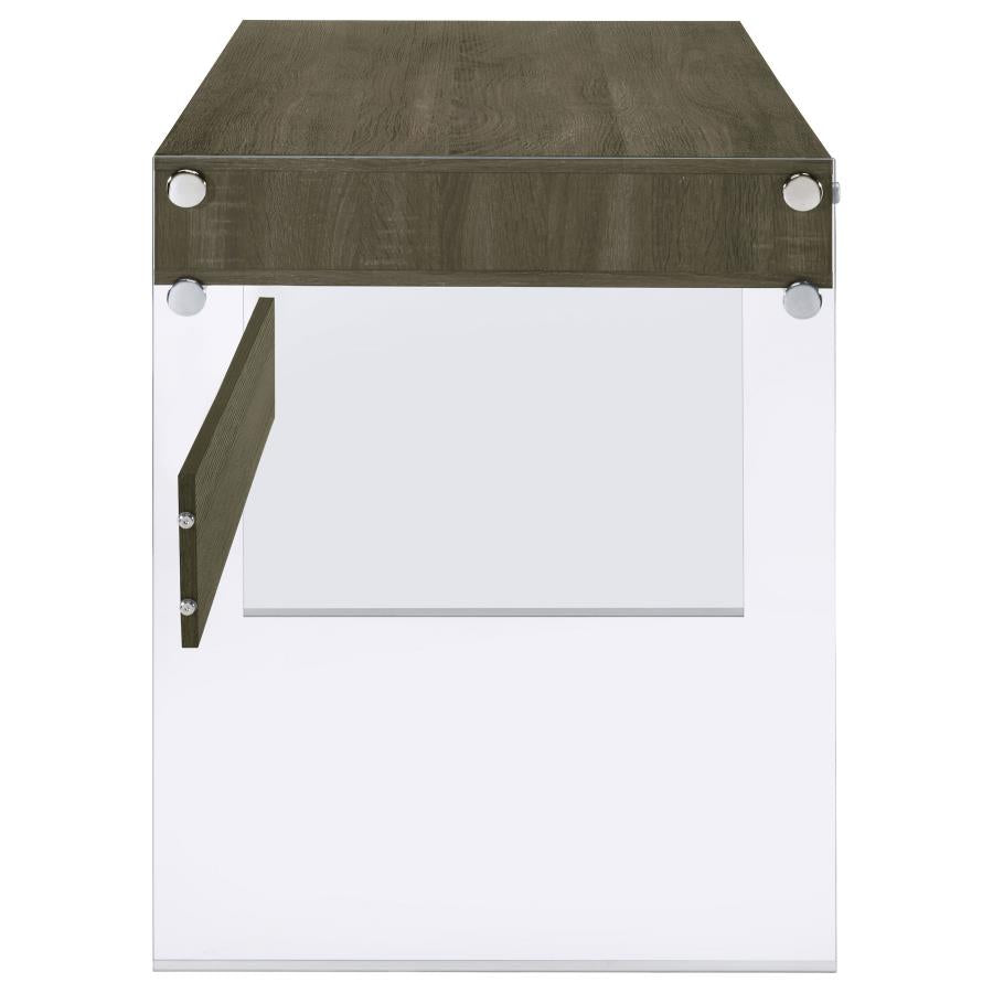 Dobrev Grey Writing Desk - MyWaynesHome #