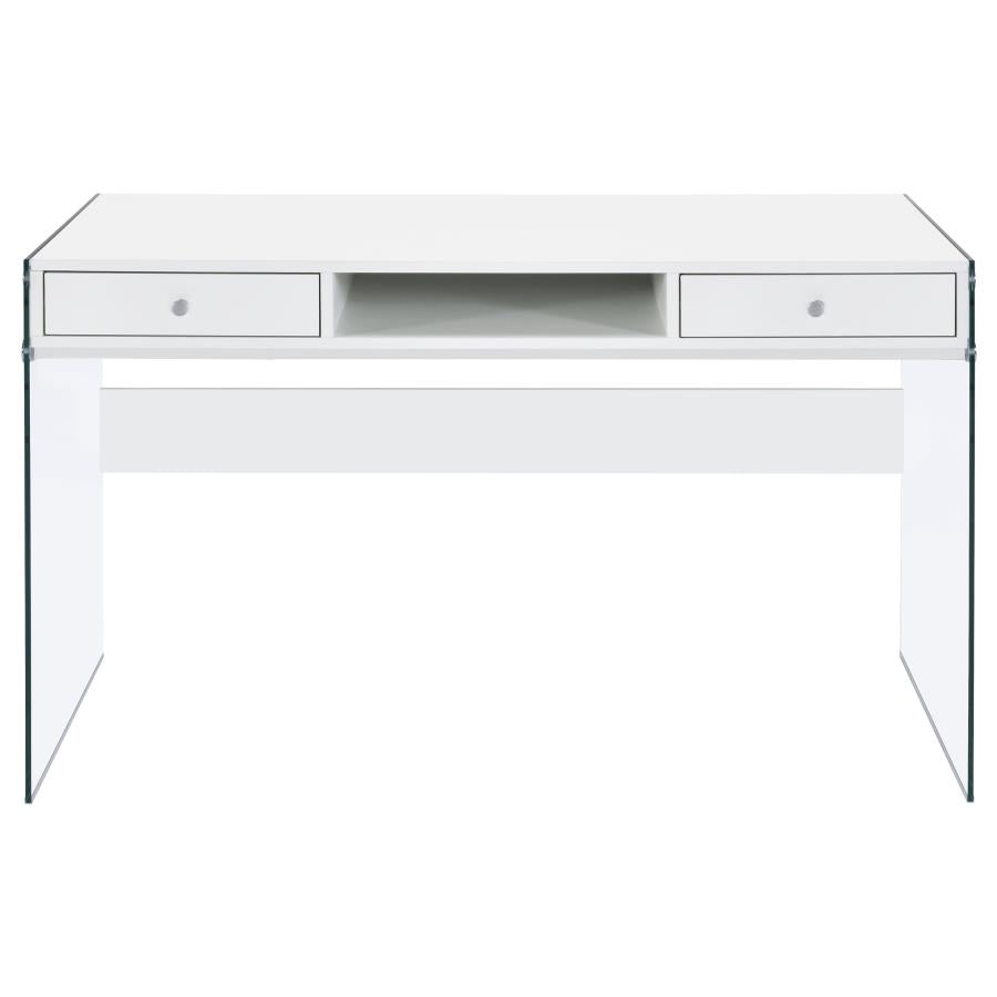 Dobrev White Writing Desk - MyWaynesHome #