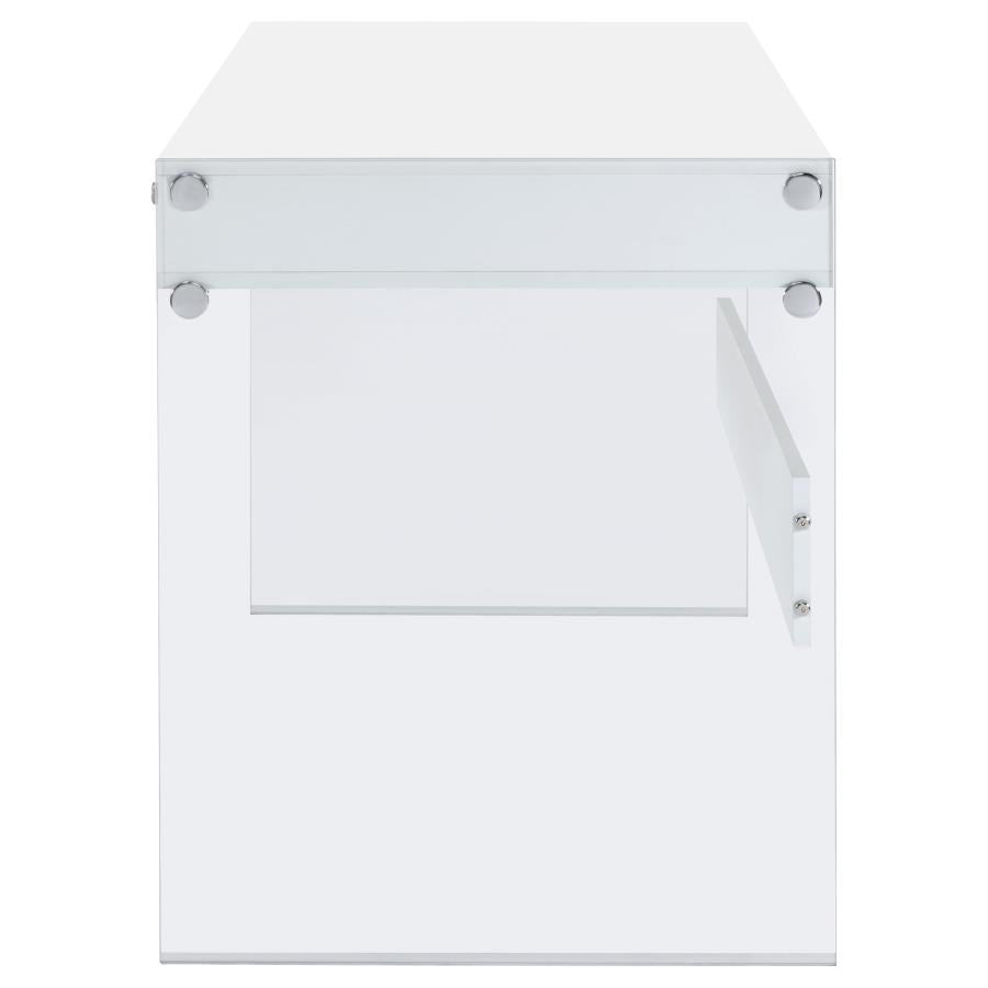 Dobrev White Writing Desk - MyWaynesHome #