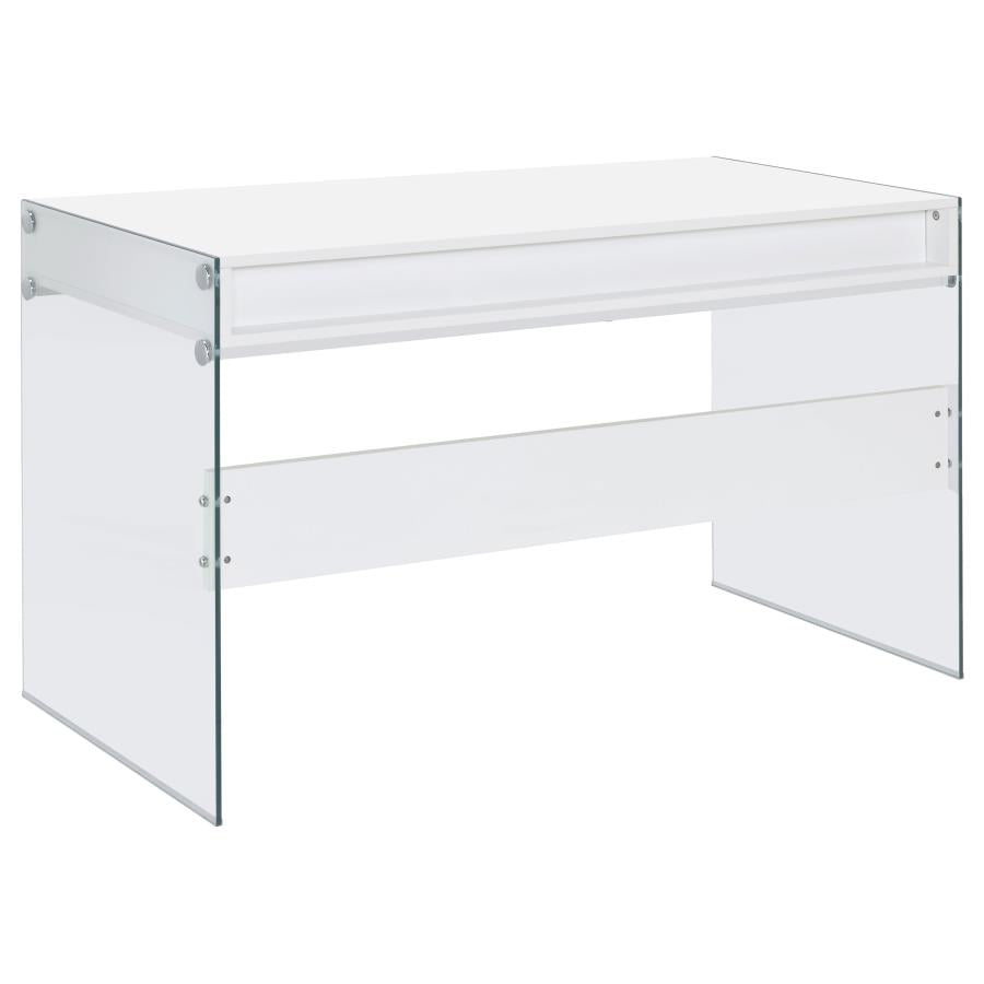 Dobrev White Writing Desk - MyWaynesHome #