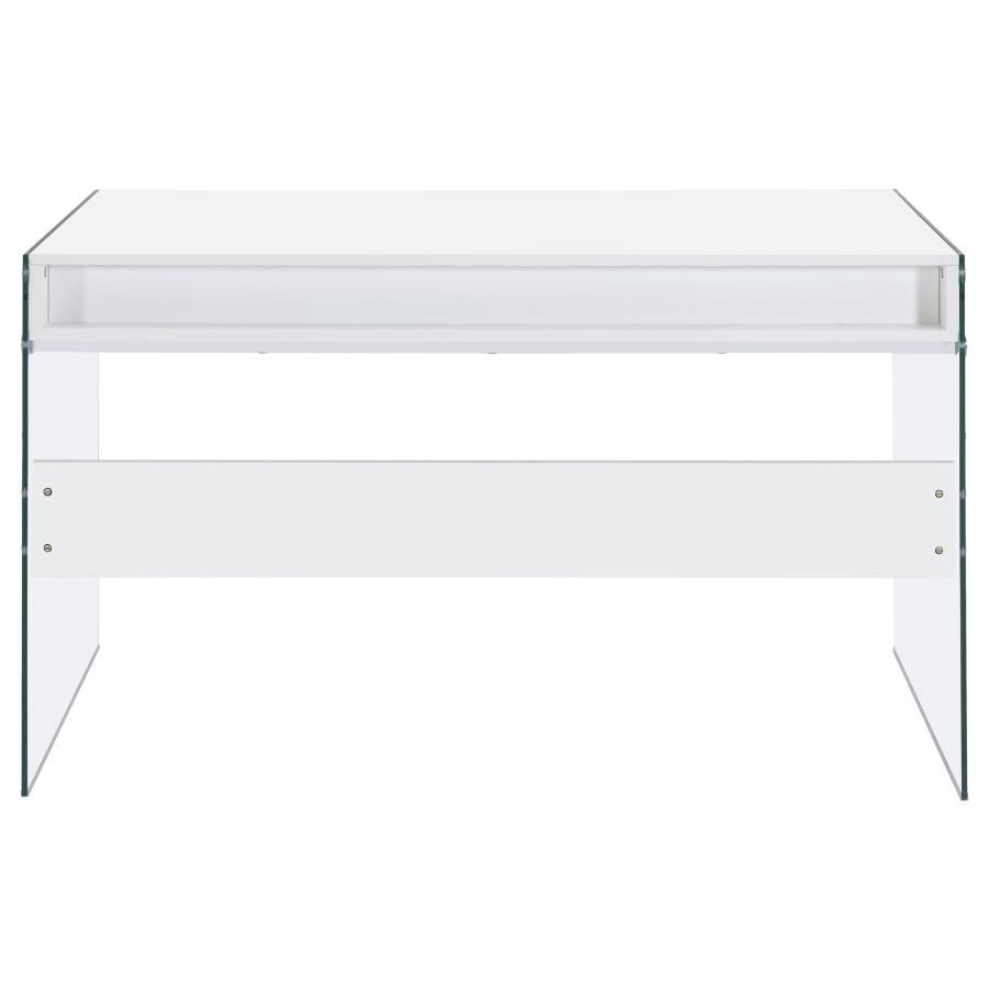 Dobrev White Writing Desk - MyWaynesHome #