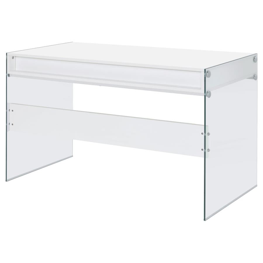 Dobrev White Writing Desk - MyWaynesHome #