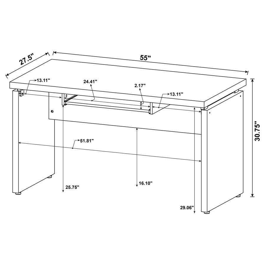 Skylar Brown 2 Pc Desk Set - MyWaynesHome #