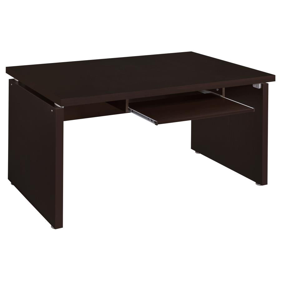 Skylar Brown L-shape Desk - MyWaynesHome #