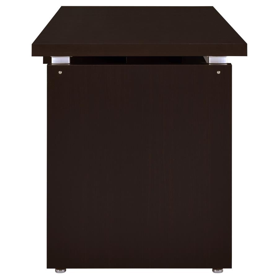 Skylar Brown L-shape Desk - MyWaynesHome #