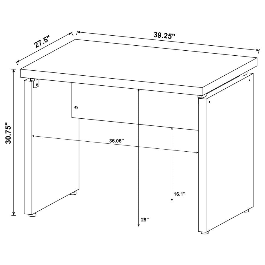 Skylar Brown Writing Desk - MyWaynesHome #
