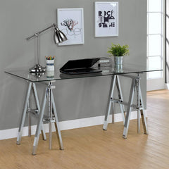 Statham Silver Adjustable Desk - MyWaynesHome #