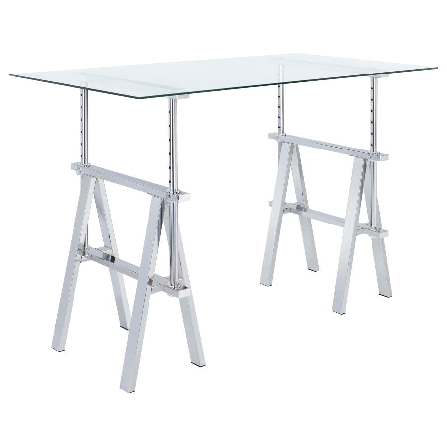 Statham Silver Adjustable Desk - MyWaynesHome #