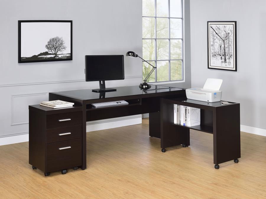 Skeena Brown 3 Pc Desk Set - MyWaynesHome #