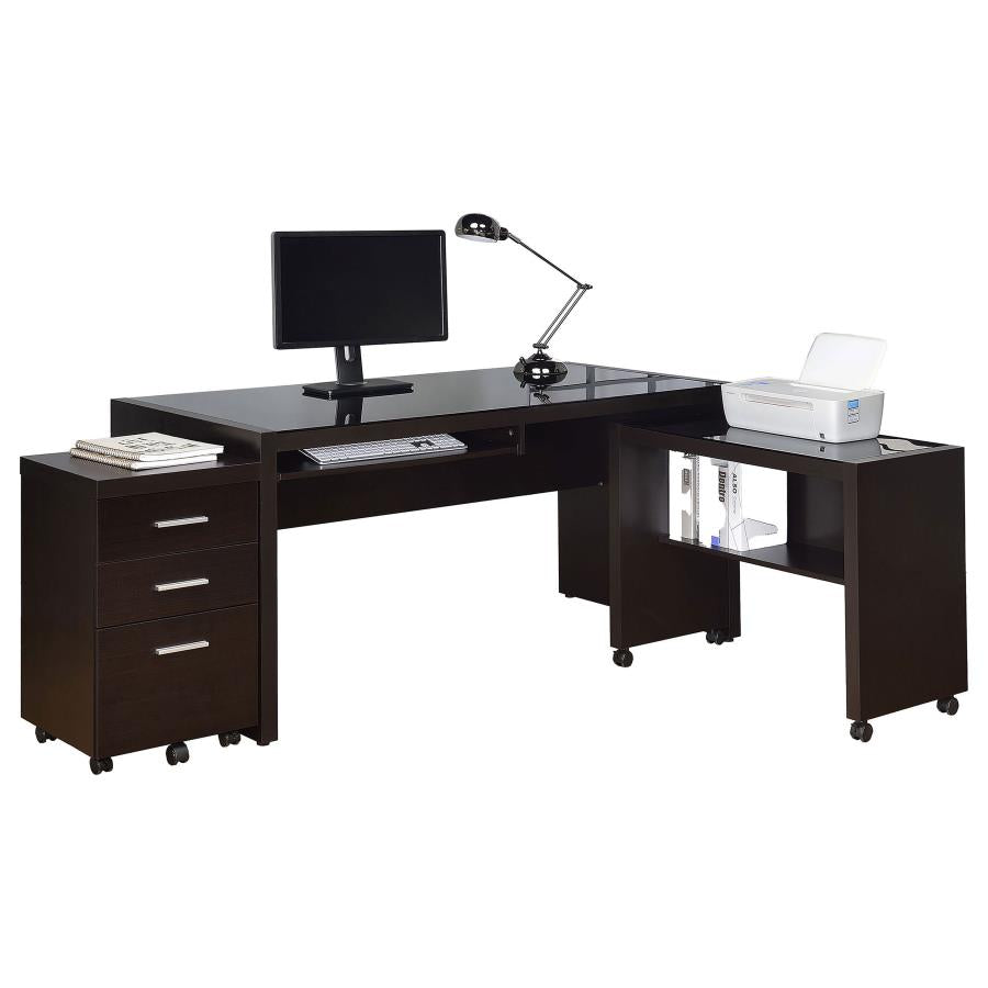 Skeena Brown 3 Pc Desk Set - MyWaynesHome #