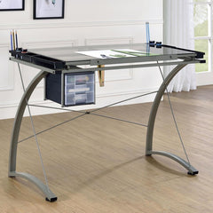 Melo Grey Drafting Desk - MyWaynesHome #