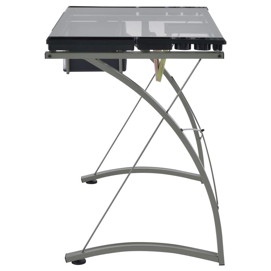 Melo Grey Drafting Desk - MyWaynesHome #